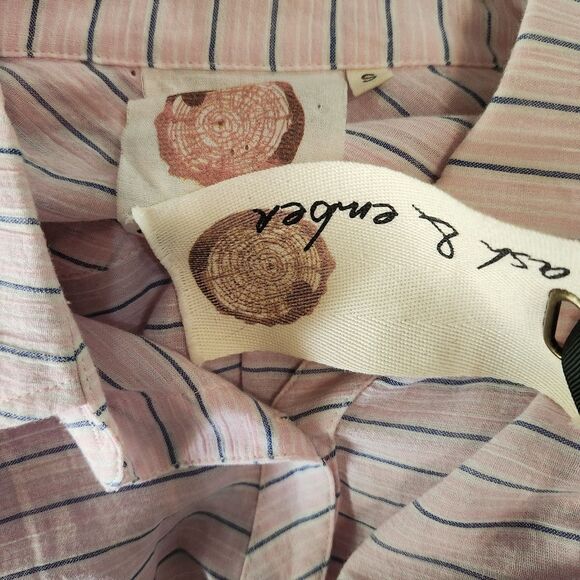 Ash & Ember The Belmont Button Down Top Size Small NWT - Picture 6 of 7